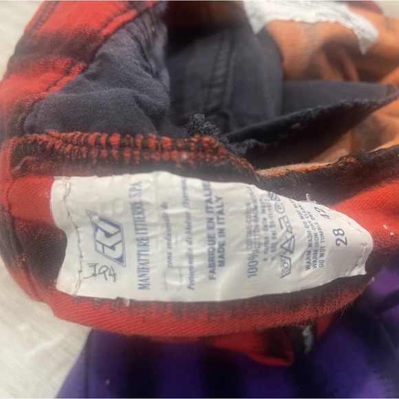 VTG Versace Jeans Couture Women’s Jeans Striped Pants Sz 28 Sz 42 Italy rare - Picture 11 of 14